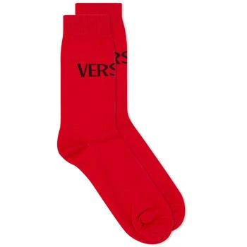推荐Versace Logo Sports Sock商品