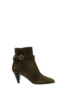 celine鞋, Celine | Ankle boots Suede Green商品图片 3.6折