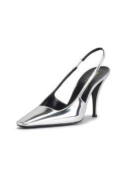 ysl高跟鞋多少钱, Yves Saint Laurent | Blade Metallic Slingback Pumps商品图片 