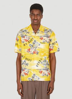 推荐Ocean Palms Bowing Shirt in Yellow商品