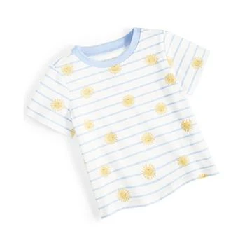 First Impressions | Baby Boys Sun-Print Striped T-Shirt, Created for Macy's 独家减免邮费