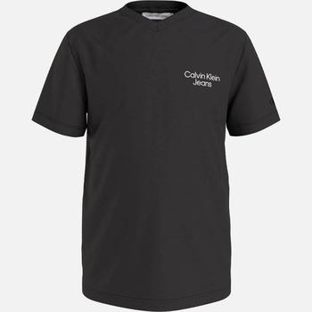 推荐Calvin Klein Boys V-Neck Logo Cotton-Jersey T-Shirt商品