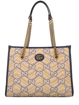 古驰托特包, Gucci | Raffia Gg Marmont Tote Bag商品图片 