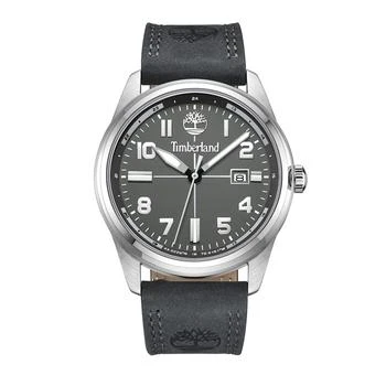 Timberland | Men's Northbridge Gray Dark Genuine Leather Strap Watch, 45mm,商家Macy's,价格¥949