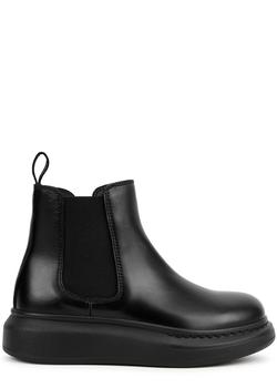 商品KIDS Black leather Chelsea boots图片