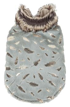 商品PET LIFE | LUXE 'Gold Wagger' Gold-Leaf Designer Faux Fur Dog Coat,商家Nordstrom Rack,价格¥280图片