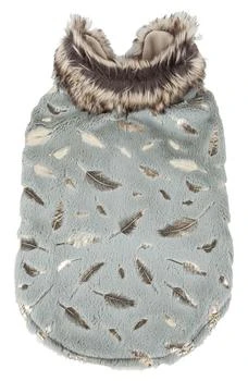 PET LIFE | LUXE 'Gold Wagger' Gold-Leaf Designer Faux Fur Dog Coat,商家Nordstrom Rack,价格¥279
