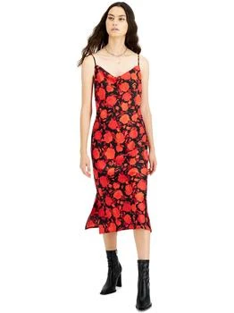 Bar III | Womens Floral Drapey Neckline Slip Dress,商家Premium Outlets,价格¥287
