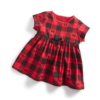First Impressions | Toddler Girls Ribbon Check Tunic, Created for Macy's商品图片,