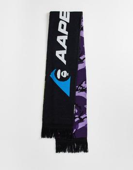 推荐AAPE By A Bathing Ape mount snow scarf in black商品