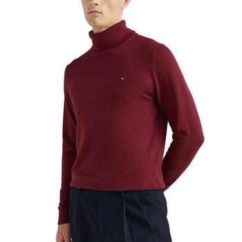 Tommy Hilfiger | Men's Regular-Fit Pima Cotton Cashmere Blend Solid Turtleneck Sweater,商家Macy's,价格¥352