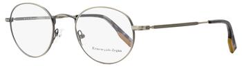 zegna, Zegna | Ermenegildo Zegna Men's Oval Eyeglasses EZ5132 008 Antique Gunmetal/Grey Havana 47mm商品图片 1.5折