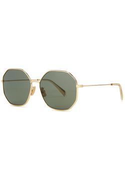 Celine | Gold-tone octagon-frame sunglasses商品图片,