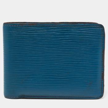 Louis Vuitton Cyan Epi Leather Multiple Bifold Wallet Louis Vuitton