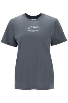 Ganni | T Shirt With Logo Print 6.1折