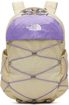 The North Face | Beige & Purple Borealis Backpack 