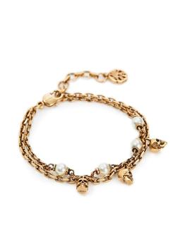 商品Alexander McQueen | Alexander McQueen Skull Pearl Embellished Bracelet,商家Italist,价格¥2449图片