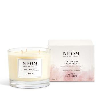 商品Neom 幸福玫瑰莱姆香氛蜡烛 三芯 420g图片