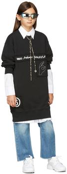 MAISON MARGIELA | Kids Black Hand Logo Dress Sweatshirt商品图片,6.6折