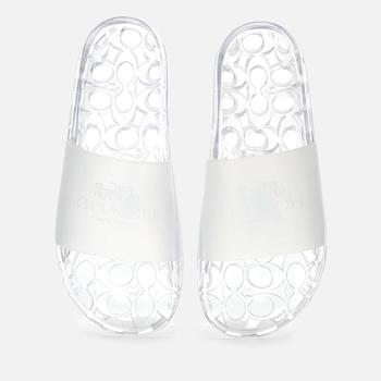 蔻驰女鞋, Coach | Coach Women's Ulyssa Rubber Slide Sandals - Clear商品图片 5折