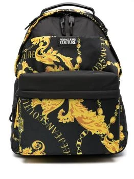 推荐VERSACE JEANS COUTURE PRINTED LOGO SKETCH 1 BACKPACK BAGS商品