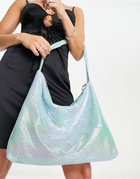 topshop包, Topshop | Topshop deja dimante slouch crossbody bag in multi商品图片 
