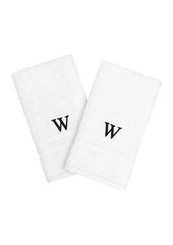 Linum Home Textiles | Personalized Denzi Hand Towels (Set of 2) in Black Font,商家Belk,价格¥224