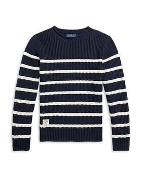 商品Boys' Striped Cotton Rollneck Sweater - Little Kid, Big Kid图片