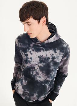 DKNY | Long Sleeve Tie Dye Hoodie With Nylon Trim商品图片,2.9折