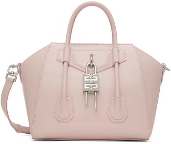 纪梵希包, Givenchy | Pink Mini Antigona Lock Top Handle Bag商品图片 