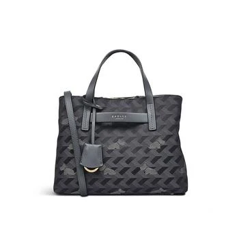 Radley | Women's Fins Bury Park Geo Dog Jacquard Small Zip Top Satchel Bag 