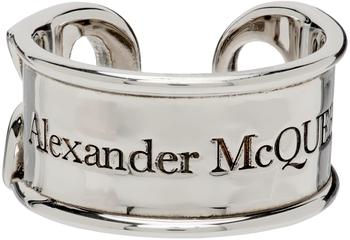 商品Alexander McQueen | Silver Safety Pin Ring,商家SSENSE,价格¥1148图片