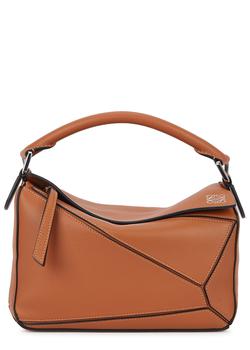 罗意威puzzle真假, Loewe | Puzzle small brown leather cross-body bag商品图片 