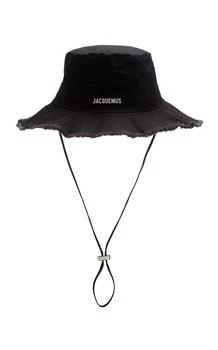 推荐Jacquemus - Le Bob Artichaut Cotton Bucket Hat - Black - EU 56 - Moda Operandi商品