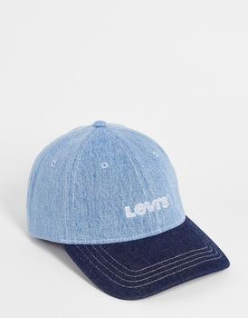 推荐Levi's vintage logo cap in blue denim patchwork商品
