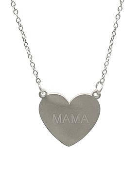 ADORNIA | Adornia Mama Heart Necklace silver商品图片,3.6折