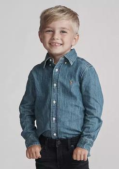 ralph lauren sport真假, Ralph Lauren | Boys 4-7 Cotton Chambray Sport Shirt商品图片 