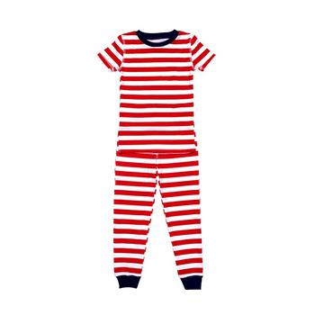 Pajamas for Peace | Love Stripe Baby Boys and Girls 2-Piece Pajama Set商品图片,
