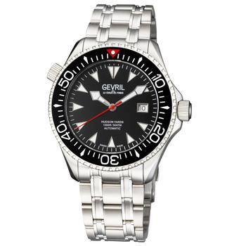 Gevril是什么牌子, Gevril | Hudson Yards Automatic Black Dial Mens Watch 48800商品图片 2.9折