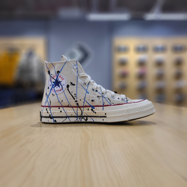 匡威直邮, Converse | 【韩国直邮|包邮包税】匡威 共用 CHUNK TAYLOR 70 PAINTER EGRET 高鞋 CHUCK 70 HI EGRET/DIGITAL BLUE/EGRET 170802C商品图片 额外9折, 包邮包税, 额外九折