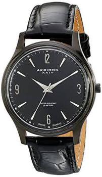 推荐Akribos Black Dial Black Ion-plated Mens Watch AK539BK商品