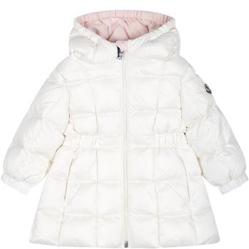 商品Moncler | Moncler White Anya Down Jacket For Baby Girl With Logo,商家Italist,价格¥3592图片