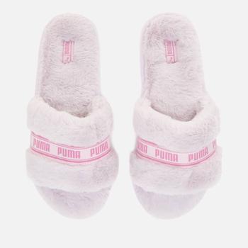 推荐Puma Women's Fluff Slippers - Lavender Fog/Opera Mauve商品