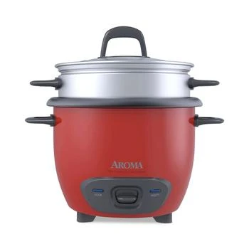 Aroma品牌, 商品ARC-743-1NGR 6-Cup Rice Cooker, Red, 价格¥186