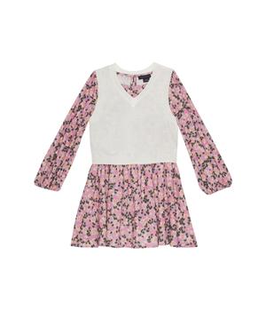 商品Two-Piece Long Sleeve Print Dress/Vest Set (Big Kids),商家Zappos,价格¥351图片