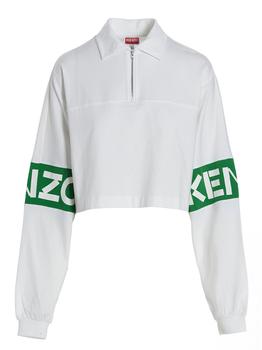 Kenzo | Logo print cropped T-shirt商品图片,7.8折×额外8.5折, 额外八五折