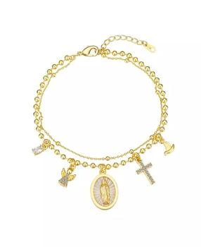 Unwritten | Cubic Zirconia and Mother of Pearl Virgin Mary Angel Cross Dove Bracelet,商家Macy's,价格¥170