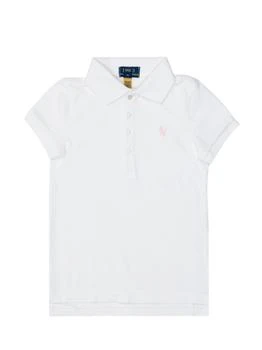 Ralph Lauren | Ralph Lauren Kids Logo Embroidered Straight Hem Polo Shirt,商家Cettire,价格¥311