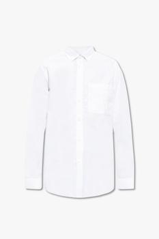 Burberry | Burberry Logo Embroidered Long-Sleeved Shirt商品图片,5.9折起