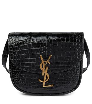 Yves Saint Laurent | Kaia Small croc-effect leather shoulder bag商品图片,